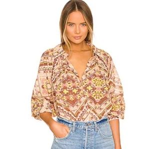 Cleobella Gina Geo-Print Top